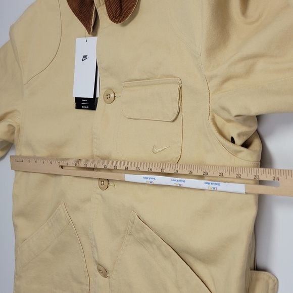 Nike Life Flannel-Lined Barn Coat Sesame Work Jacket FZ0132-252 Men Small New - Picture 11 of 14